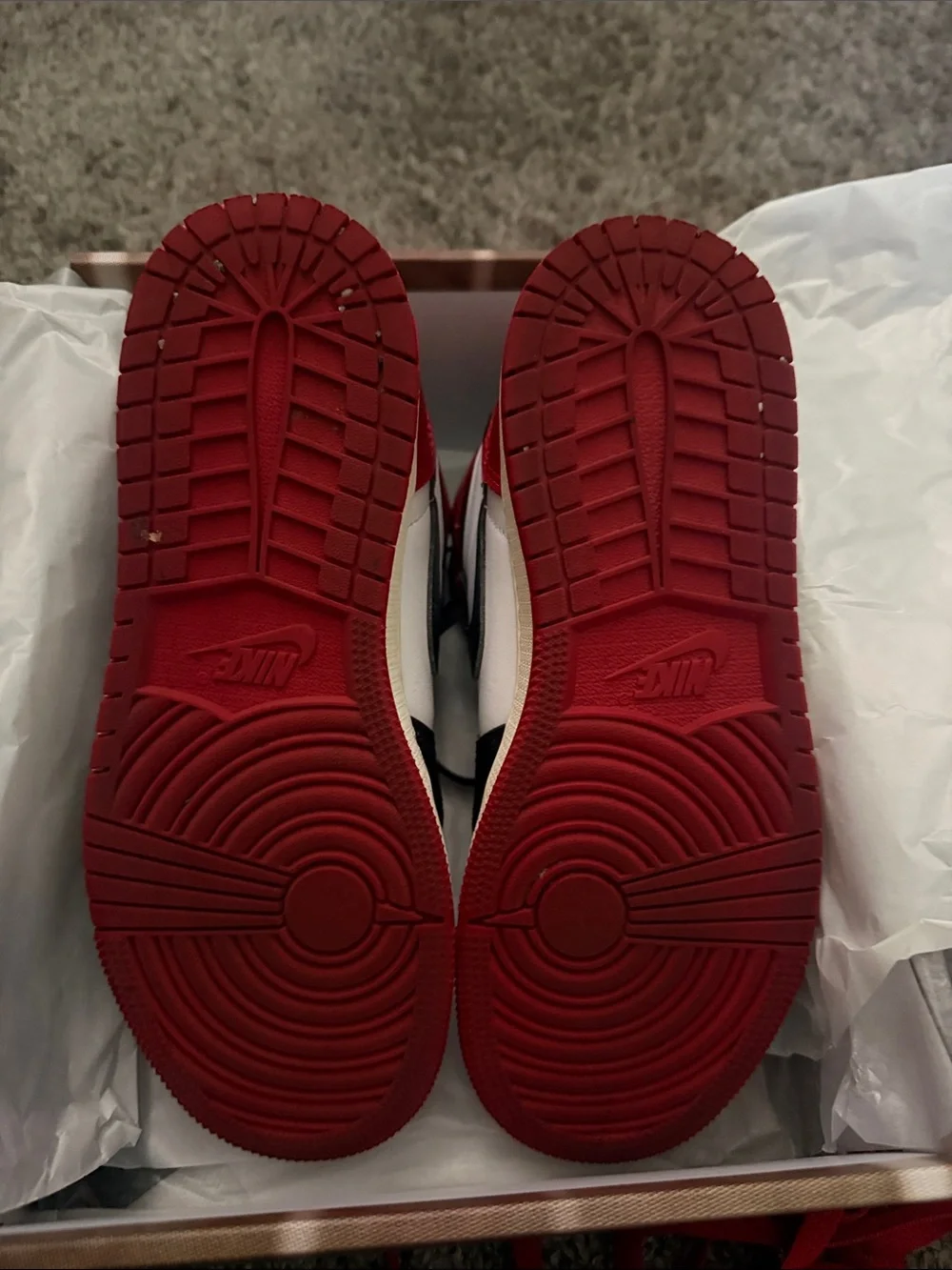 Jordan Kids Red Black White High-Top Sneakers